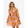 MSN Collection Obleka pastelno oranžna