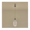 LED luster na sajli PERFORATO LED/6,3W/230V 3000K sjajni hrom prečnika 13 cm