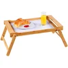 Kesper Poslužavnik za serviranje sa sklopivim nogama 59x33x24cm bambus, Smeđi
