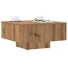 vidaXL Klubska mizica artisan hrast 60x60x31,5 cm inženirski les