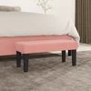 Vidaxl Klop roza 70x30x30 cm žamet
