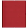 Vidaxl Balkonska pregrada rdeča 120x800 cm 100 % poliester oxford