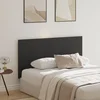 Uzglavlje za krevet Zidne Crni hrast 160 x 1.5 x 80.5 cm