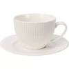Gastro skodelica za kavo s krožničkom, rebrast dizajn, prostornina 0,24 l, 156 mm, premer 75 mm (6 kos)