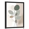 Plakat abstraktne botanične oblike No1 - 20x30 silver