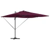 Suncobran S LED lampica Bordeaux Crvena 286 x 284 x 270 cm