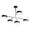 Mitea M10960-5 LED luster 25W 4000K, 5 okruglih svetiljki, crno-zlatni
