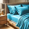 Tonne Bleue - Turquoise Ranforce Fitted Sheet 61