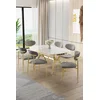 Hanah Home Trpezarijski set, 7 komada, Sivi