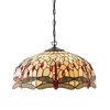 Endon 64079 - Luster na lancu Tiffany DRAGONFLY 3xE27/60W/230V prečnik 50 cm