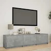 TV ormarić s LED rasvjetom Betonsko Siva 165 x 34 x 40 cm