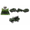 Teddies Mini vojaški avto kovinski/plasten 7-8cm zložljiv 4 vrste