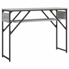 Konzolni stol s policama siva boja hrasta 105x30x75 cm