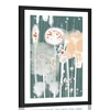 Plakat s paspartujem edinstvena oblika dreves - 30x45 silver