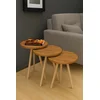Hanah Home Set uklopivih stočića, 3 komada, Krem