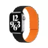 Silikonska narukvica za Apple Watch sa magnetom crno narandzasta 38/40/41mm