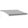 Vidaxl Ročno zložljiva tenda z LED antracit in bela 400x300 cm