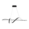 LED luster na sajli SASH LED/36W/230V crne boje