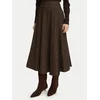 Luisa Spagnoli Trapezno krilo Frazione 543515 Temno rjava A-Line Fit