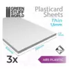 Plancha Plasticard Lisa 1.5 mm PACK x3 / ABS Plain Sheet 1.5mm PACK x3