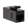 Keystone konektor Cat.6 2x RJ45 UTP LogiLink Professional, črne barve, 14,5 mm