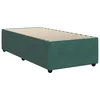 Vidaxl Posteljni okvir brez vzmetnice temno zelen 90x190 cm žamet