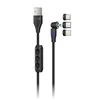 Connect IT Magnetni kabel PowerLink 3v1 (USB-C/Lightning/MicroUSB), 2 m, ČERNA