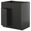 METOD Pod.elem.sudop. i 2vrata/front, Crnosiva/Nickebo boja antracita, mat, 80x60 cm