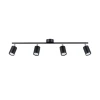 Sollux SL.1168 - Spot svetiljka LEMMI 4xGU10/10W/230V crna