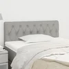 vidaXL vidaXL Posteljno vzglavje svetlo sivo 90x7x78/88 cm blago, (20736898)