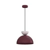 Luster na sajli NEVIS 1xE27/15W/230V prečnik 29 cm bordo