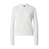 Tommy Jeans Pulover ESSENTIAL bela
