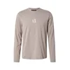 ARMANI EXCHANGE Majica temno bež/bela