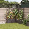 Vrtna saksija 5 pcs Smeđa 120 x 120 x 142 cm Plastika