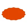 shumee Etiketa za kozarec 5,5x3 cm za marmelado 80 kosov, oranžna mat