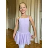 GALA UNIQ Baletski triko na bretele sa suknicom za devojčice 322L, Ljubičasti
