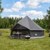 Tipi šator Smeđa siva 600 x 600 x 350 cm Poliester i čelik