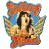 The Rolling Stones Mick & Orange Logo Iron-On Patch