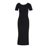 adidas Vsakodnevna obleka Adidas Kit Small Logo Rib Dress KF2434 Črna Slim Fit