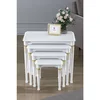 Hanah Home set od 4 umetnutih stočića Zeyra Avangart, beli