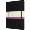Moleskine Classic Notebook, Hard Cover, XL, Double Layout, Ruled/Plain, Black, 192 strane