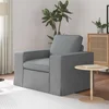 Sofa Svijetlo siva 103 x 80 x 82 cm tkanina
