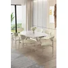 Hanah Home Trpezarijski set, 7 komada, Svetlozeleni