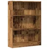 Regal za knjige boja starog drva 80x24x109 cm konstruirano drvo