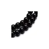 Staklena perla lopta 8 mm niska 40 cm-crna