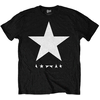 David Bowie Majica Blackstar (White Star on Black) Unisex Black M