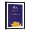 Plakat s paspartujem in napisom Aloe Vera - 30x45 white