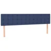 Vidaxl Posteljno vzglavje modra 160x5x78/88 cm blago