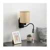 Brilagi - LED zidna lampa NUBILA 1xE27/25W/230V+LED/3W crna/svetlo braon