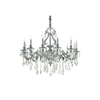 Ideal Lux-Kristalni luster na lancu GIOCONDA 12xE14/40W/230V prečnik 90 cm srebrni